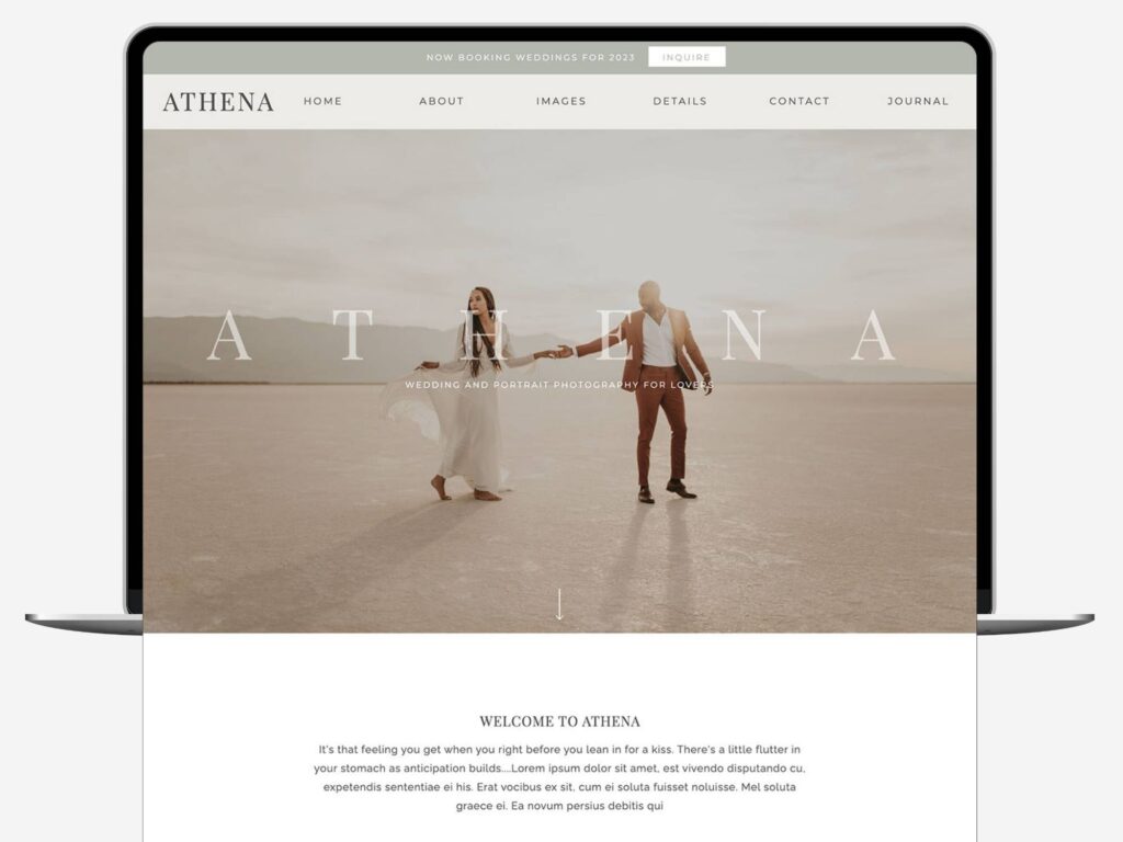 Athena - Showit Website Templates for Photographers image 2