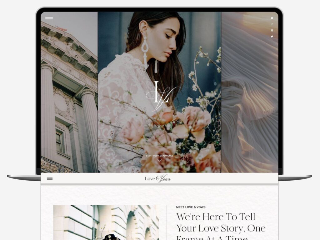 Love Vows - Showit Website Templates for Photographers image 5