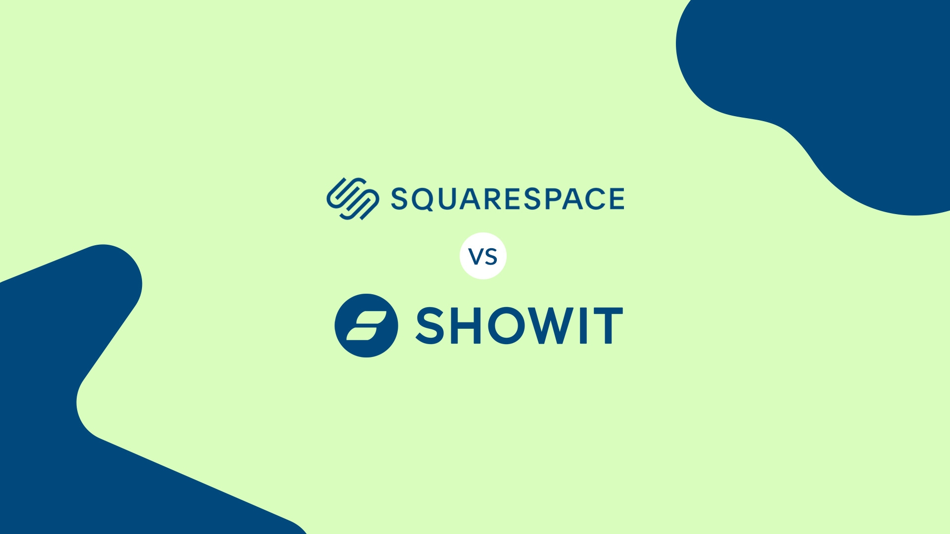 squarespace-vs-showit - Showit SquareSpace versus Showit logos
