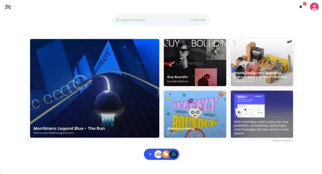 muzli-design-inspiration - Showit Muzli chrome plugin in series of website tips to find design inspiration
